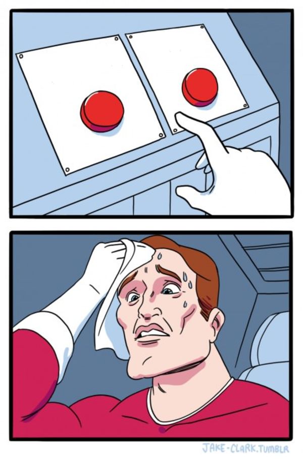 Two Buttons meme about FlexTail